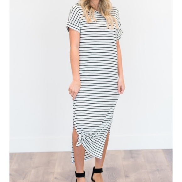 Blue Door Boutique Dresses & Skirts - NWT Ribbed Striped Maxi